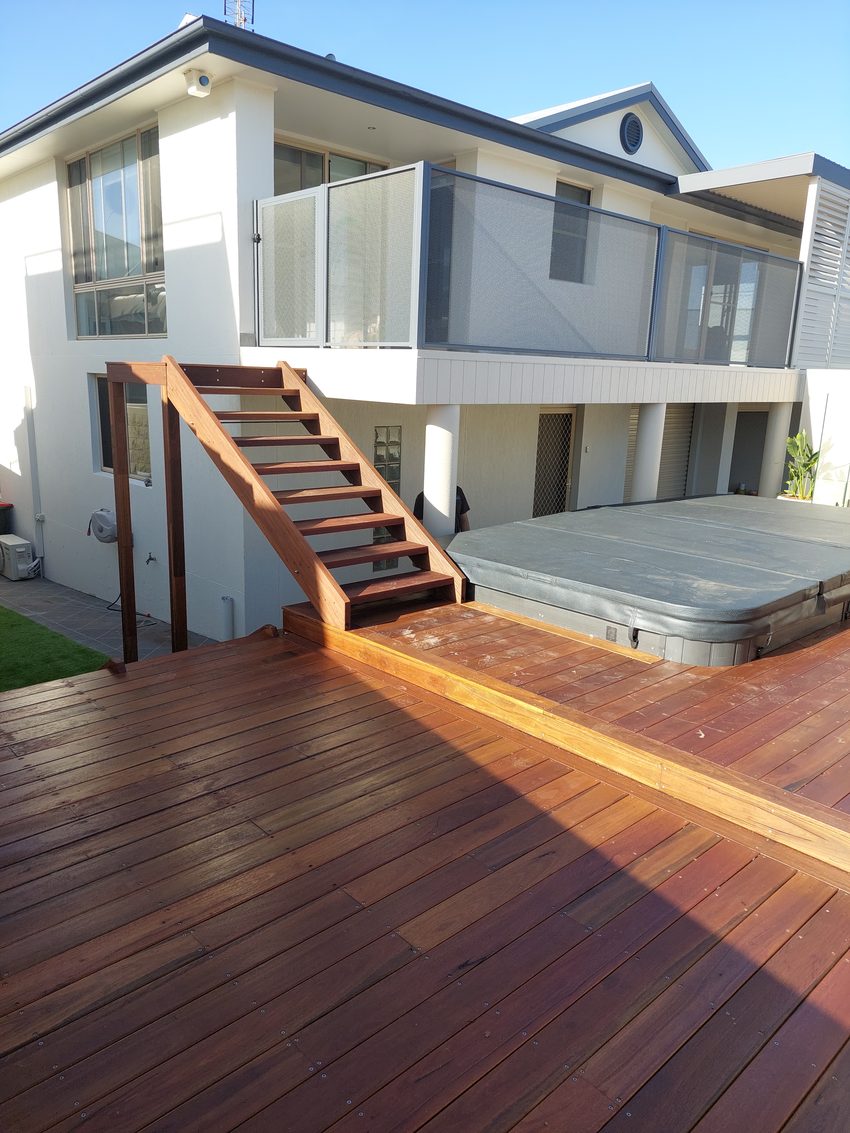 Pure Perf balustrade in Textured Monument overlooking a Newcastle view